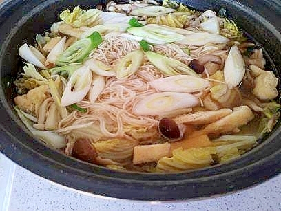 鍋焼き　にゅうめん