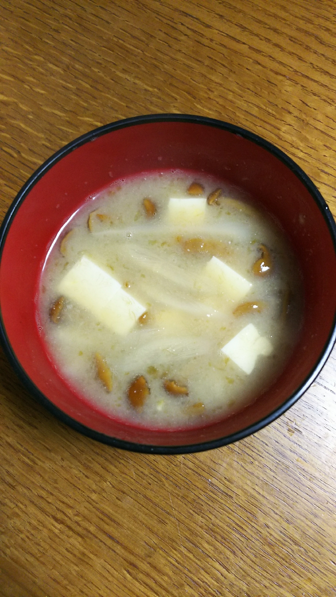 なめこ&豆腐&ごぼうのお味噌汁