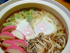 温まります。鍋焼きうどん
