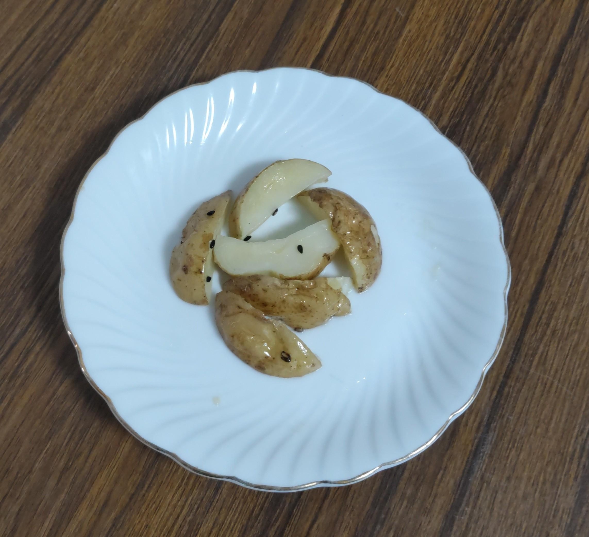 じゃがいも食べきり♪皮ごとレンジ蒸し