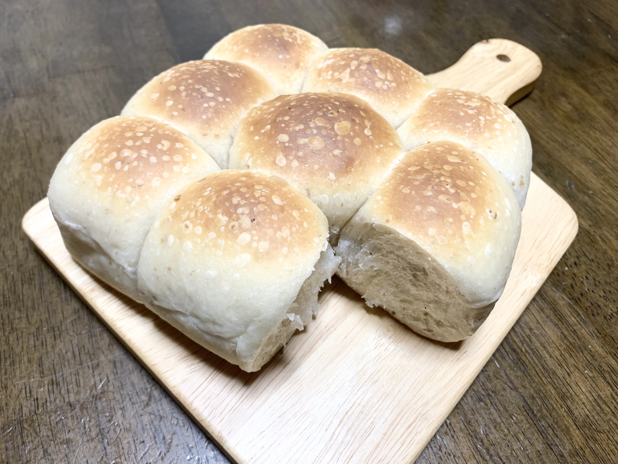 自家製酵母　酵母パン　基本のちぎりパン