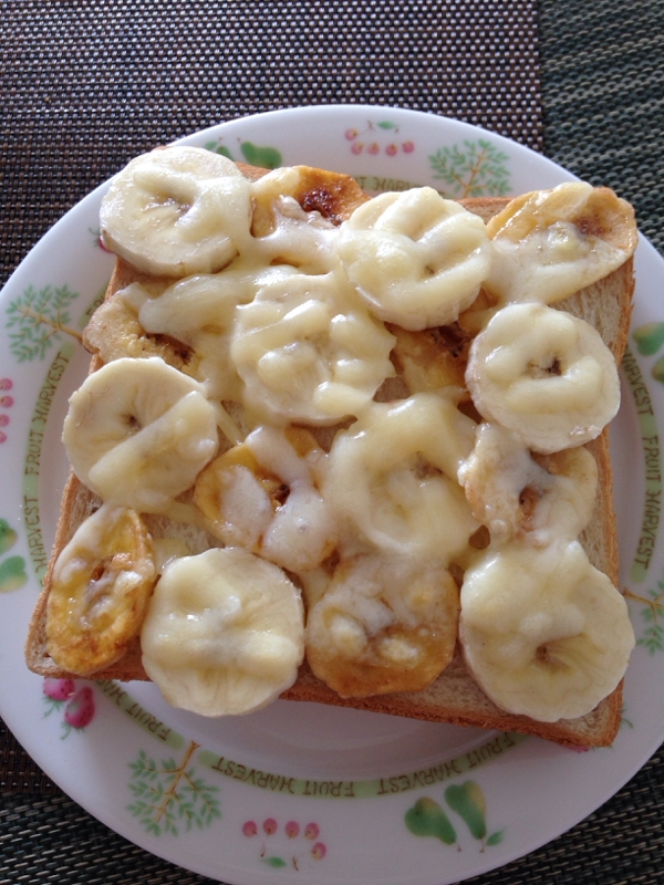 バナナ大好き♡ダブルバナナトースト