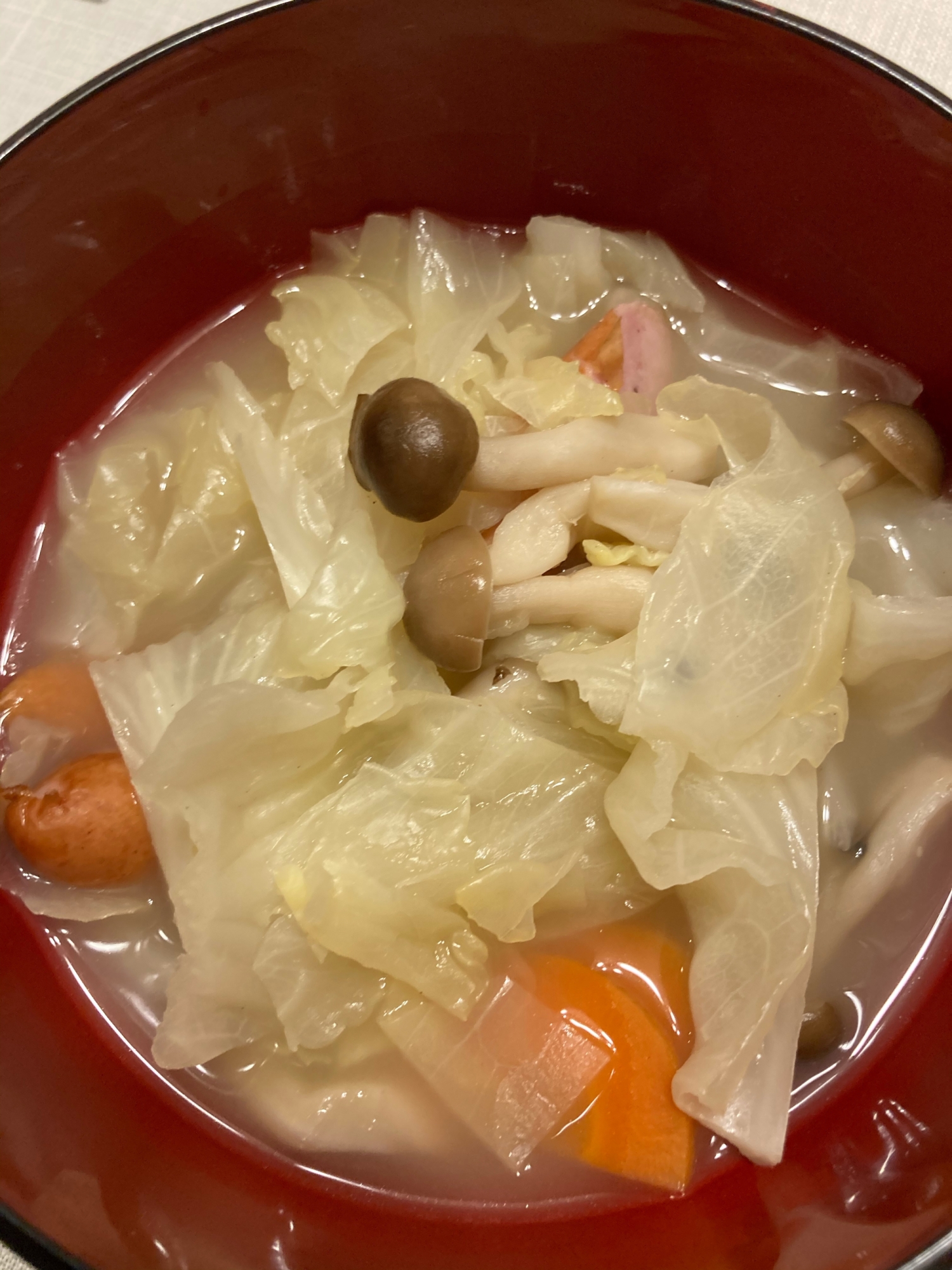 野菜たっぷり鶏白湯スープ