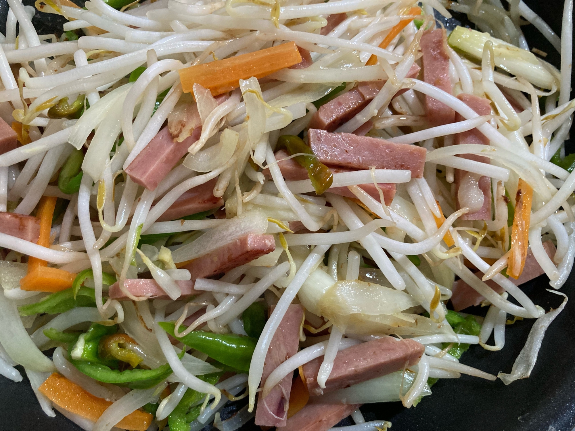 スパム野菜炒め