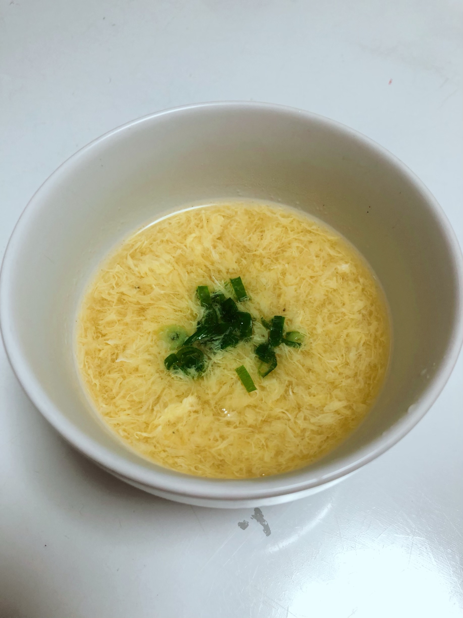 見た目が美しい卵スープ 中華風