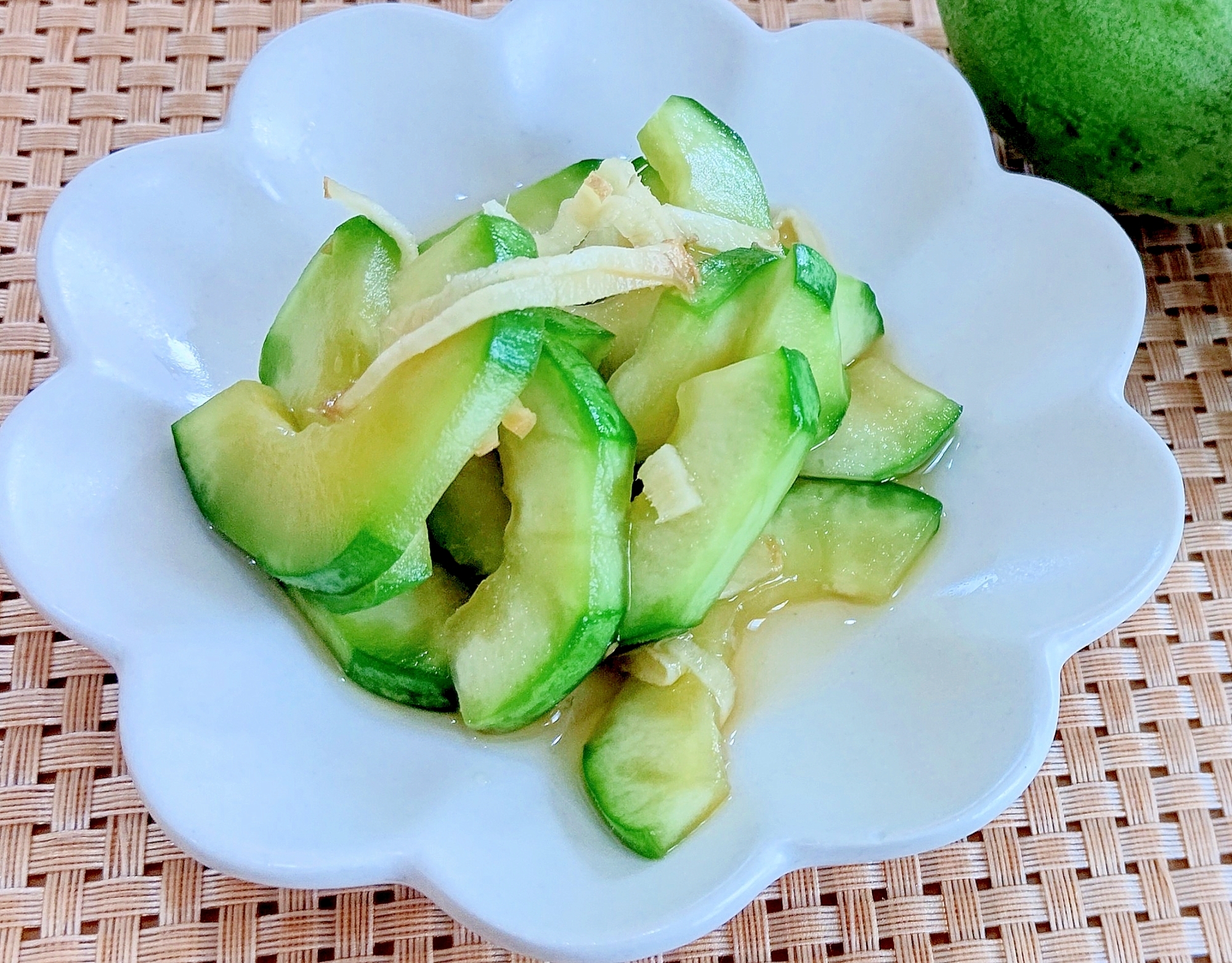 子メロンの漬け物！摘果スイカも！