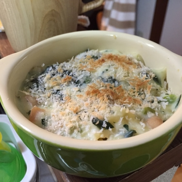 離乳食完了期 鶏肉とほうれん草のマカロニグラタン レシピ 作り方 By Makiko0105 楽天レシピ 離乳食完了期 鶏肉とほうれん草のマカロニグラタン レシピ 作り方 By Makiko0105 楽天レシピ