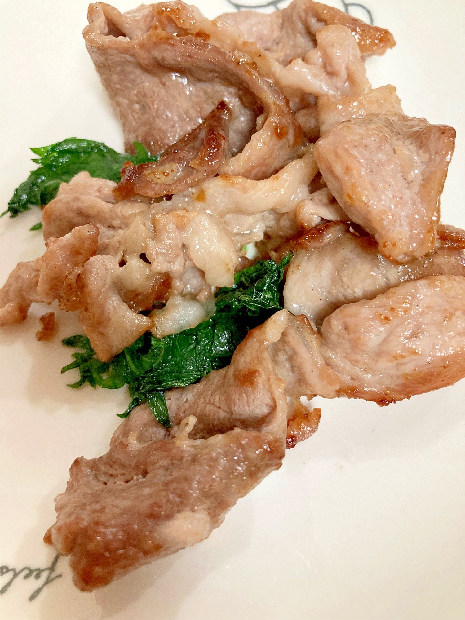 お弁当に☆豚肉と大葉の炒め物