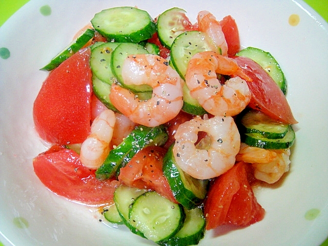 エビとトマトきゅうりのフレンチドレッシング和え レシピ 作り方 By Mint74 楽天レシピ エビとトマトきゅうりのフレンチドレッシング和え レシピ 作り方 By Mint74 楽天レシピ