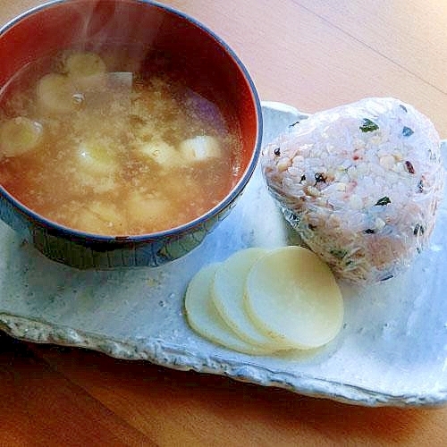 まな板なし５分！？江戸時代の根深汁で?朝ご飯♪