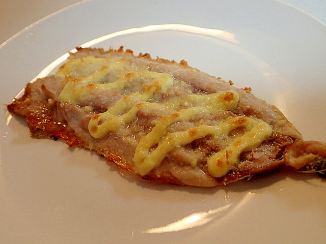 トースターで　イワシの開きのマヨチーズ焼き