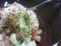ネギマグロ丼☆味噌風味