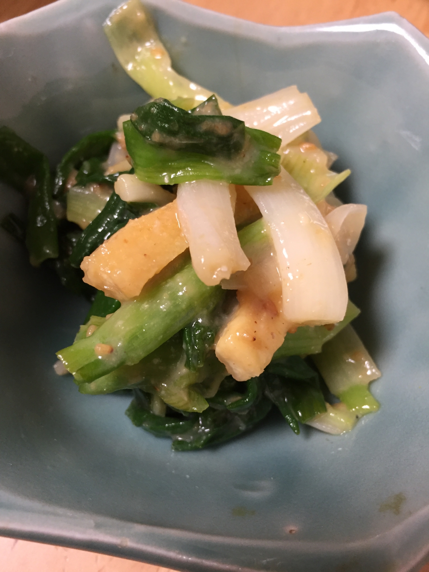 ワケギと焼きお揚げの酢味噌 レシピ 作り方 By てつやんやん 楽天レシピ ワケギと焼きお揚げの酢味噌 レシピ 作り方 By てつやんやん 楽天レシピ