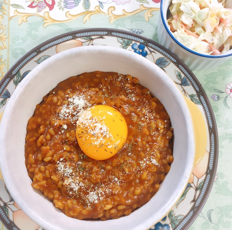 電子レンジでめちゃくちゃ簡単！カレーリゾット♪