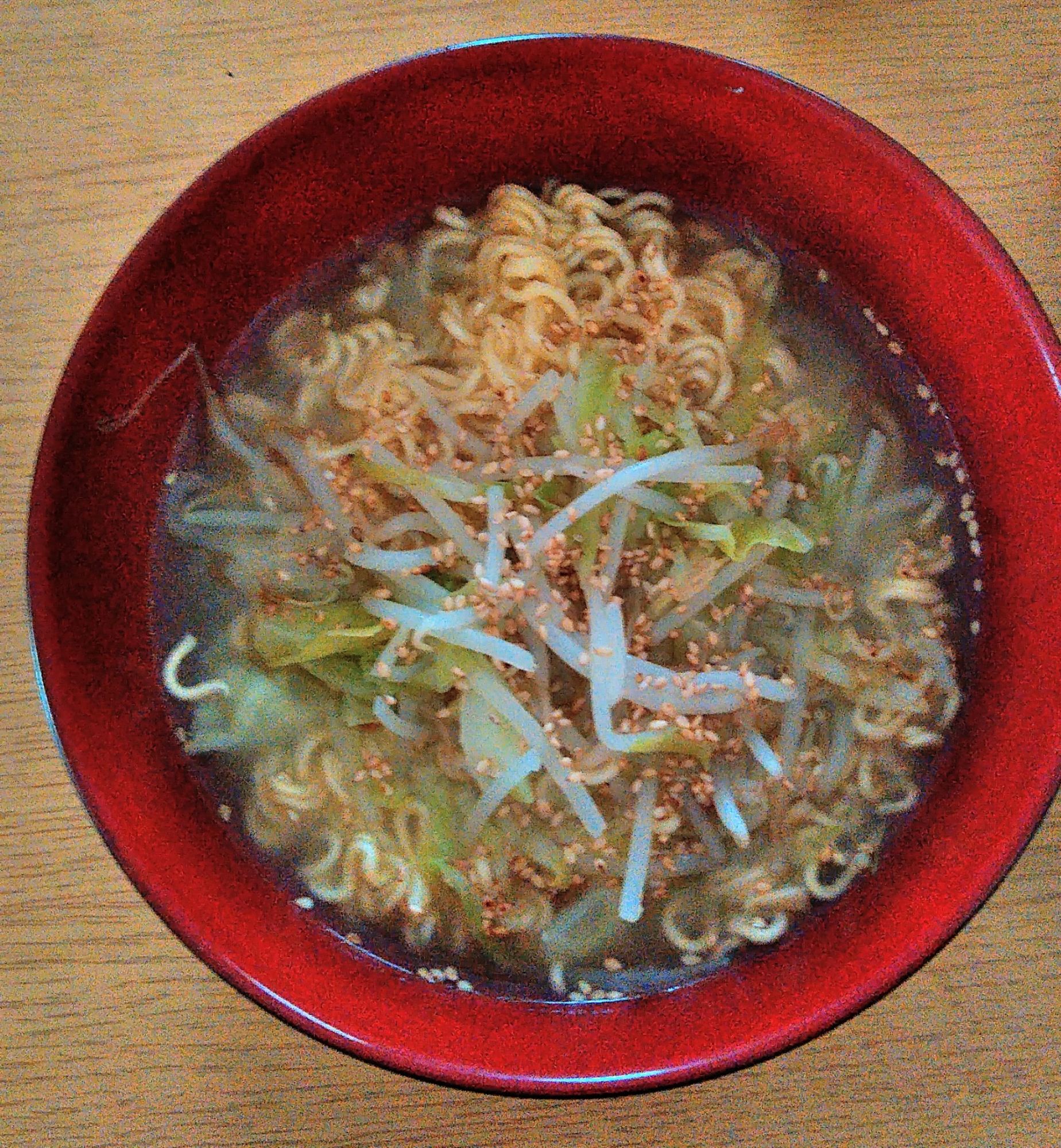 キャベツともやしのごま塩ラーメン