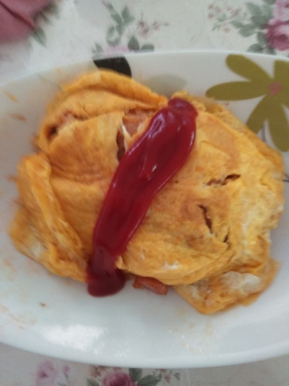 小松菜入りオムライス