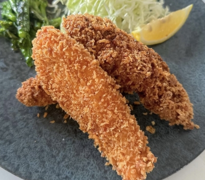 シンプル　鶏ささみのフライ（ささみカツ）