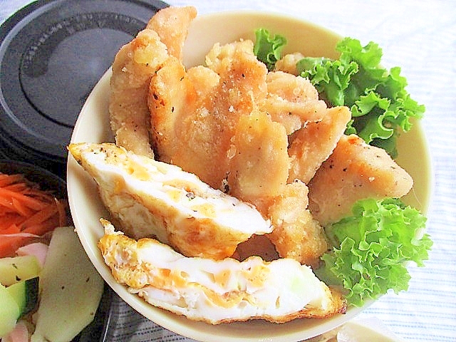 簡単！鶏むね肉のスティックから揚げ(塩生姜風味)