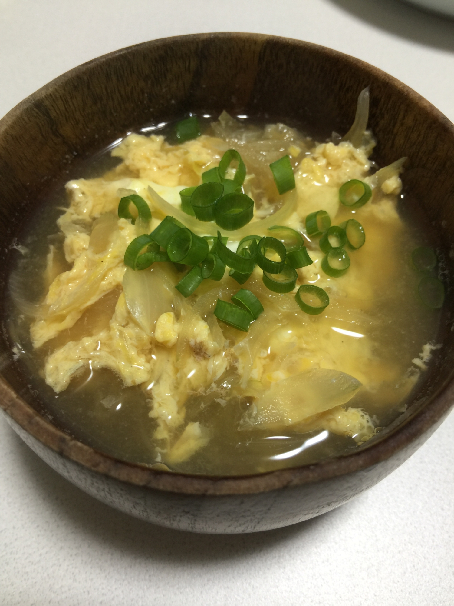 あこや貝の玉子スープ