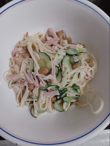 作ろうとしたら、マカロニがない！急きょ代役ソーメン…それが意外に美味しく出来たんです。これありかも…