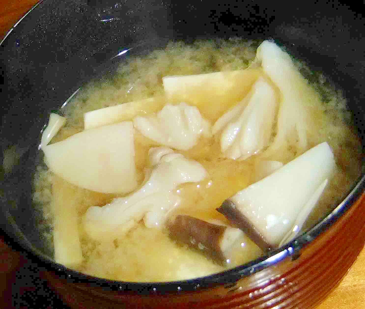茸と大根のお味噌汁