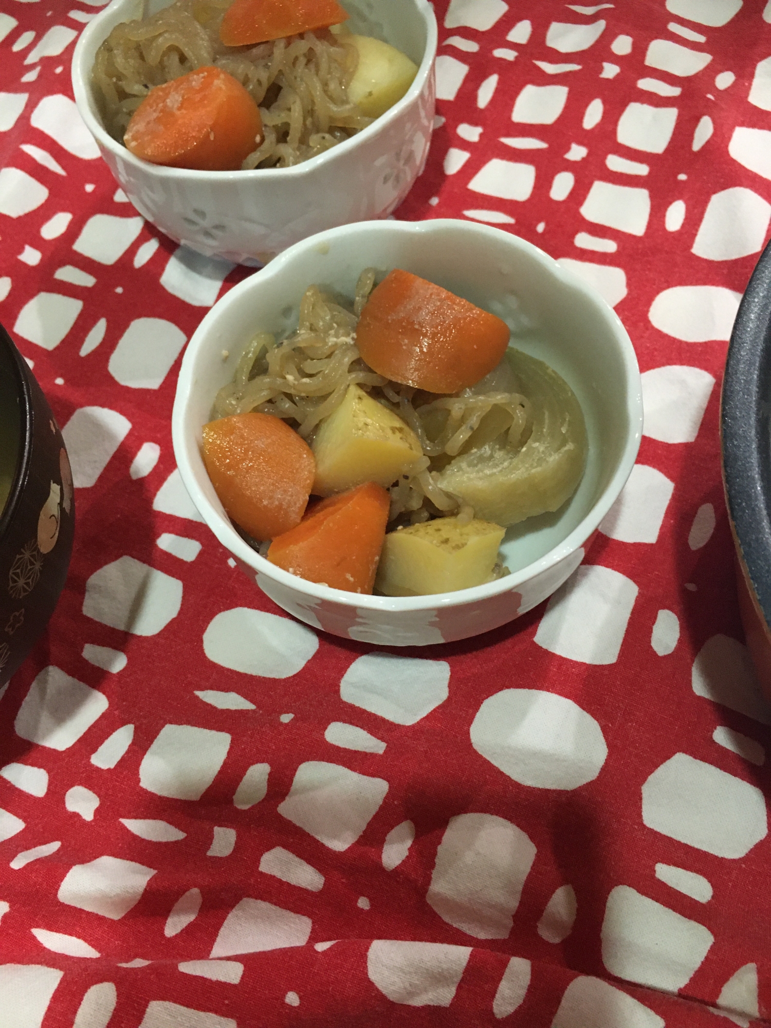 野菜と糸コンの酒粕煮