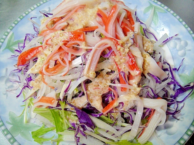 大根と紫キャベツのサラダ