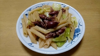 春です〜☆ホタルイカと春キャベツのパスタ