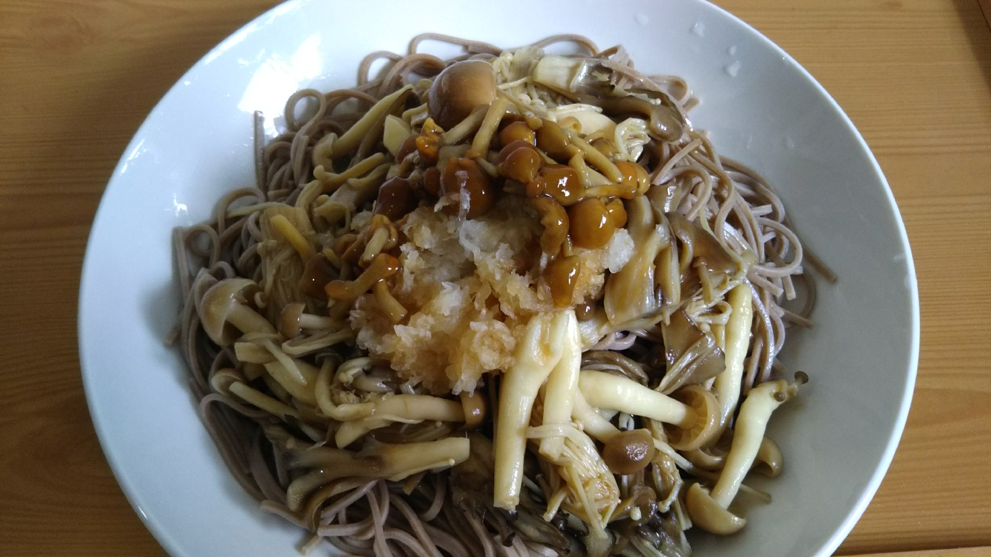 おろしきのこぶっかけ蕎麦