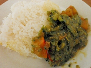 ゴーヤとかぼちゃのカレー