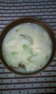 中華風　ふんわり卵入り　豆乳コーンスープ