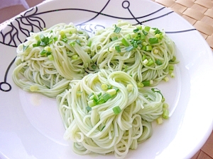 抹茶そうめん