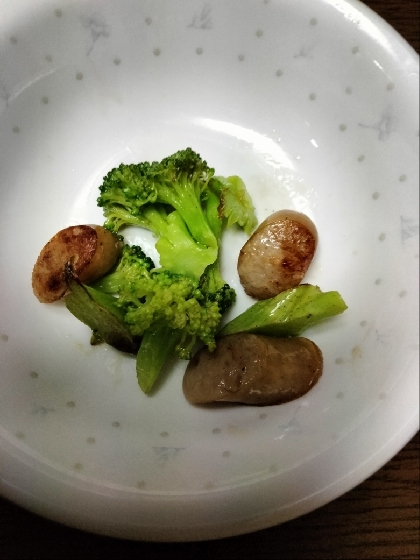 ウインナーとプロッコリーの炒めもの