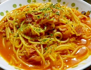 トマトスープパスタ