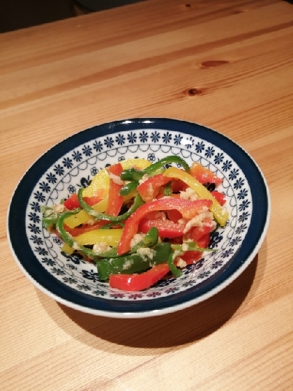 ツナの旨味のおかげで、シンプルな調味料でとってもおいしかったです☆彩りもよくていいですね！