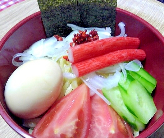 味玉乗せ冷やしつけ麺