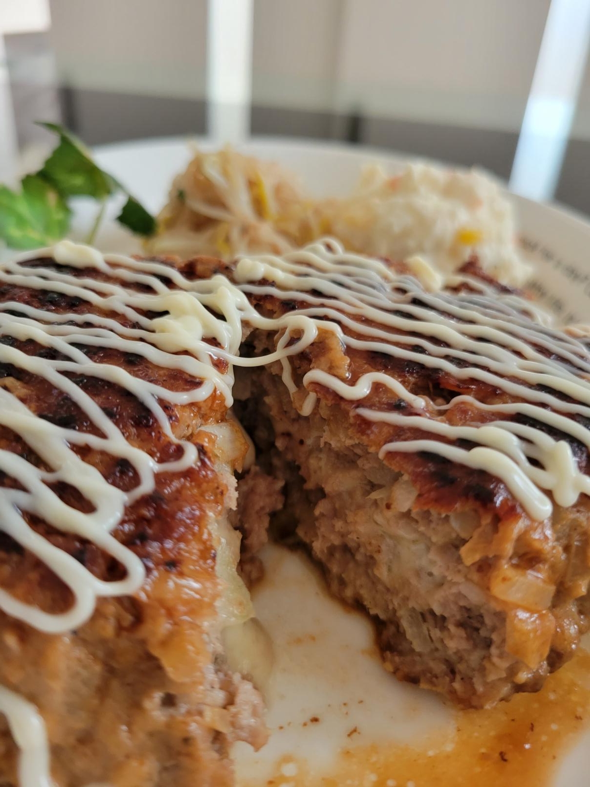 ☆彡チーズ入り四角いハンバーグ