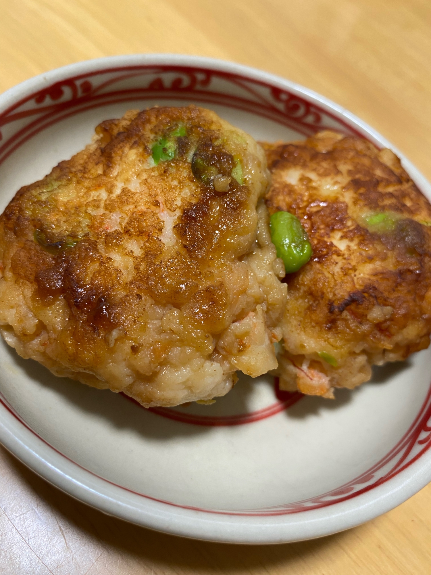 えびと枝豆のはんぺん焼き