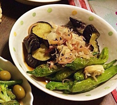 トロッと茄子がおいしい。野菜の揚げ浸し