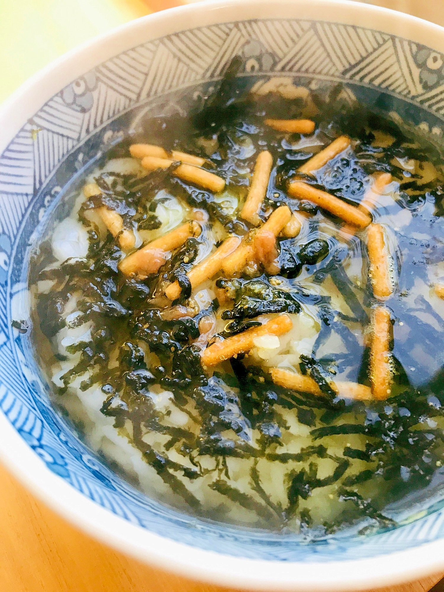 お茶漬け海苔●青シソ＆梅肉チューブブレンドの茶漬け