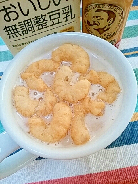 ホッと☆キャラメルコーンソイカフェオレ♪