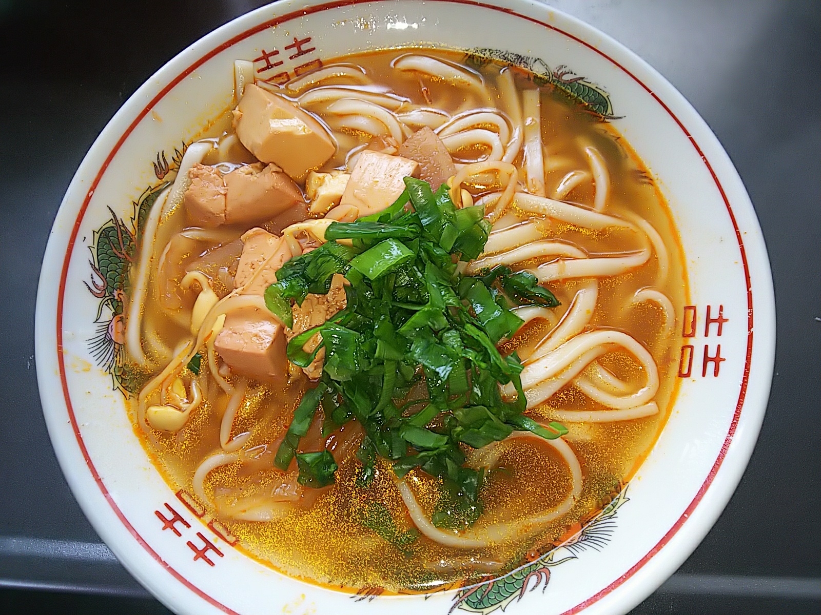 辛くて美味しいホットなスンドゥブチゲうどん