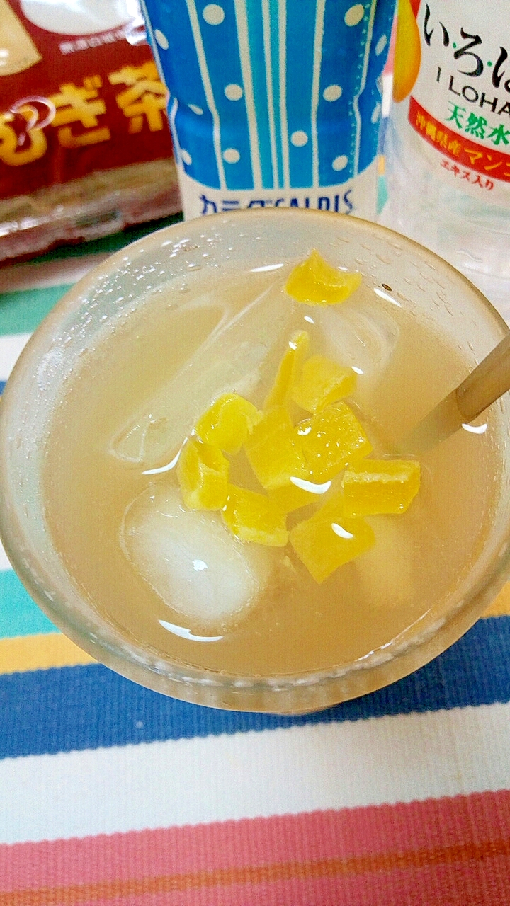 アイス☆マンゴーカルピス麦茶♪