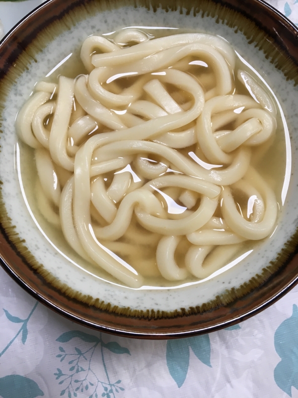 シンプル♪シンプル♪味噌で素うどん(*^^*)