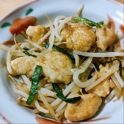 超特急メイン♡大満足♡鶏むね肉のレバニラ風炒め