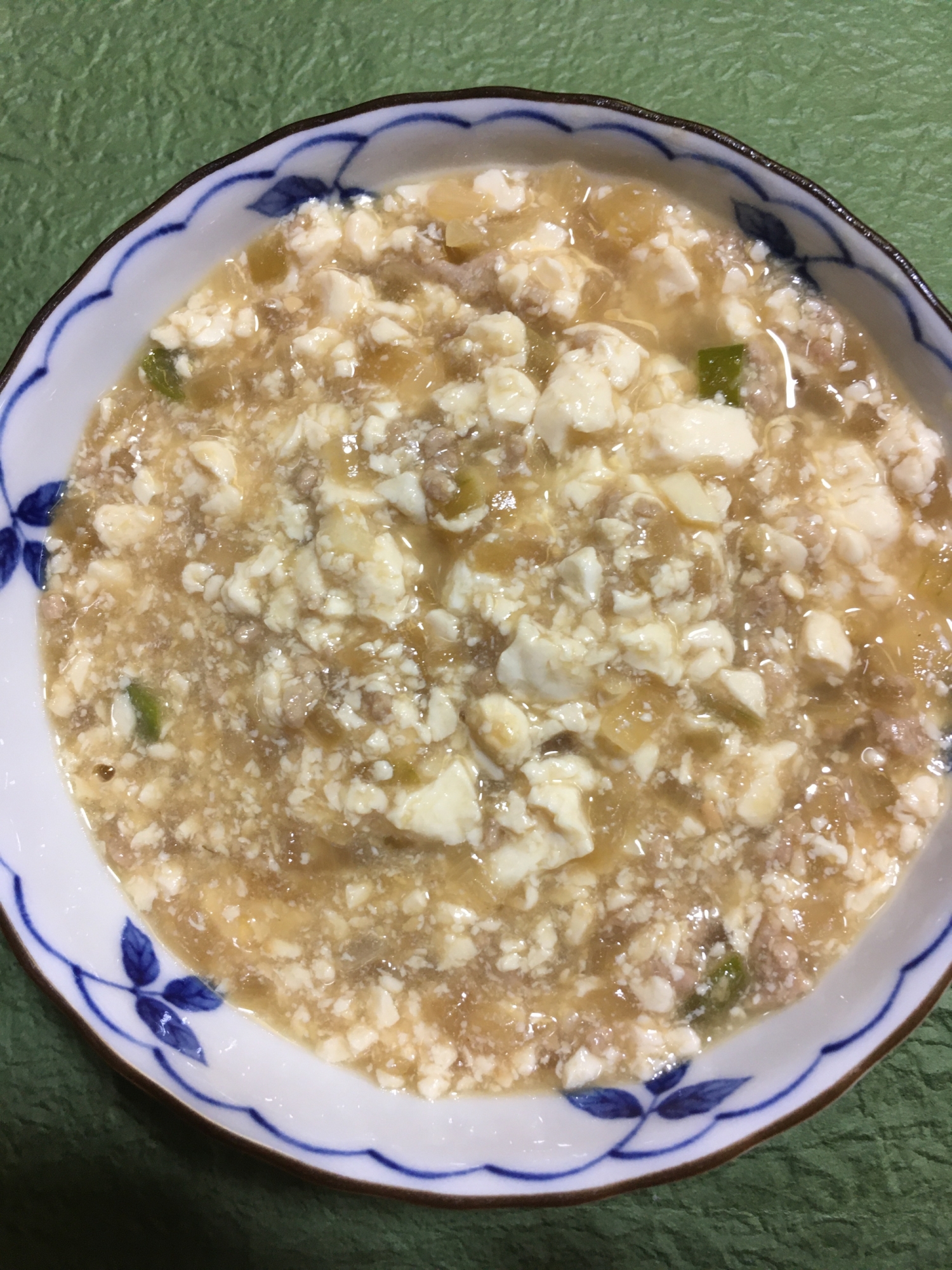 辛いししとうで麻婆豆腐