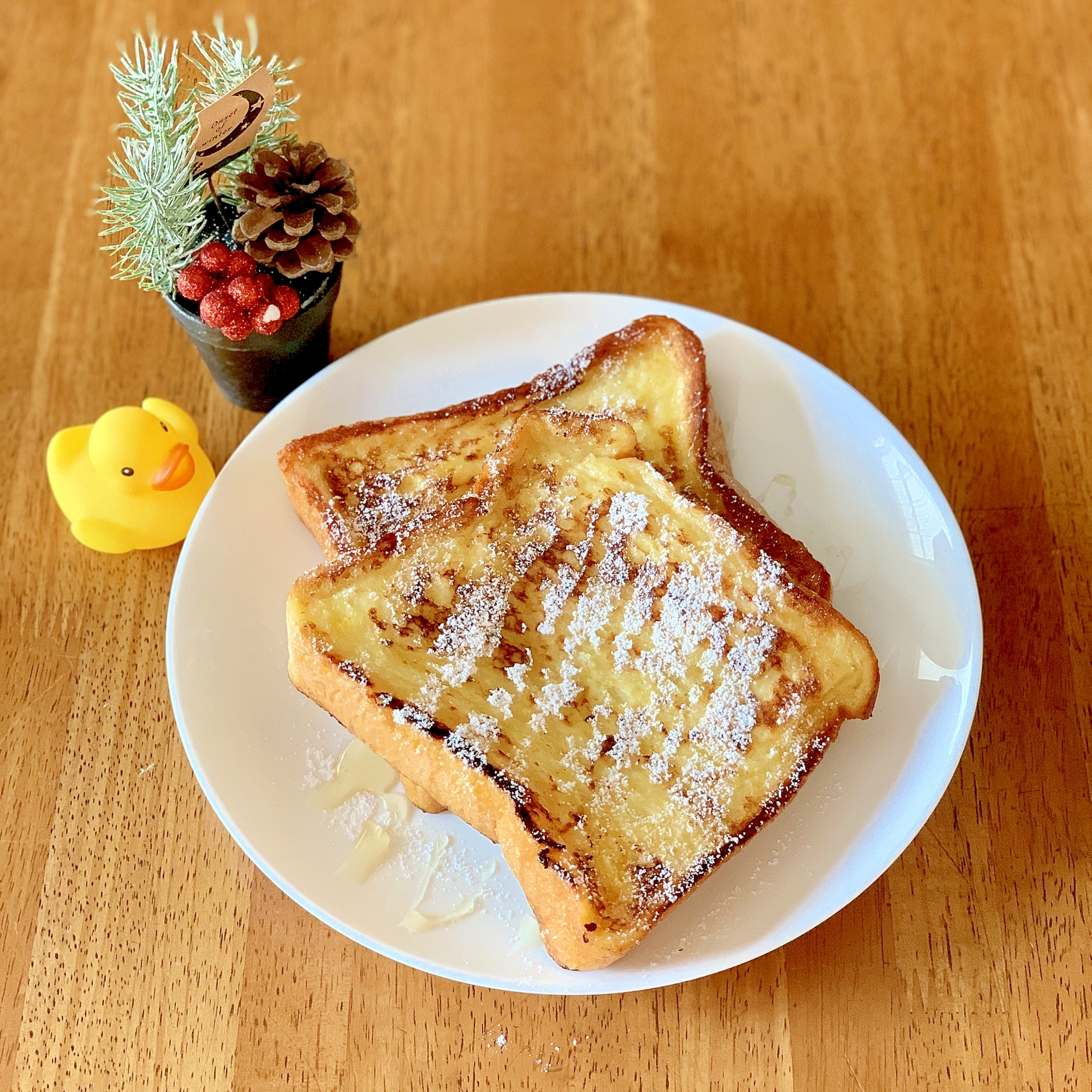 食パンでフレンチトースト