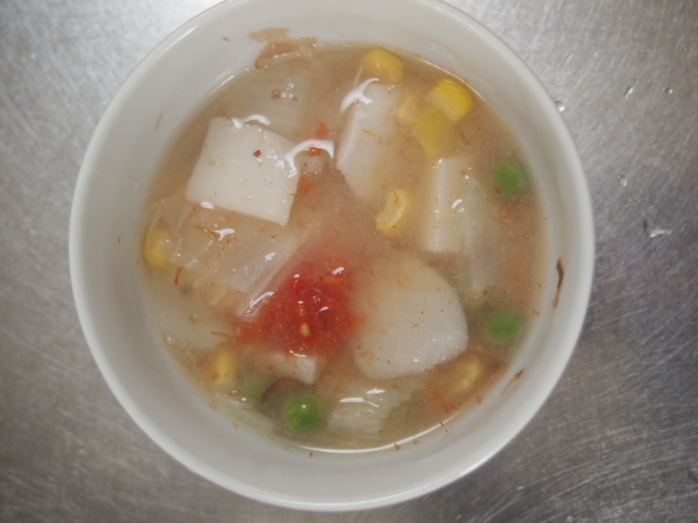 冷凍食材を使った味噌汁