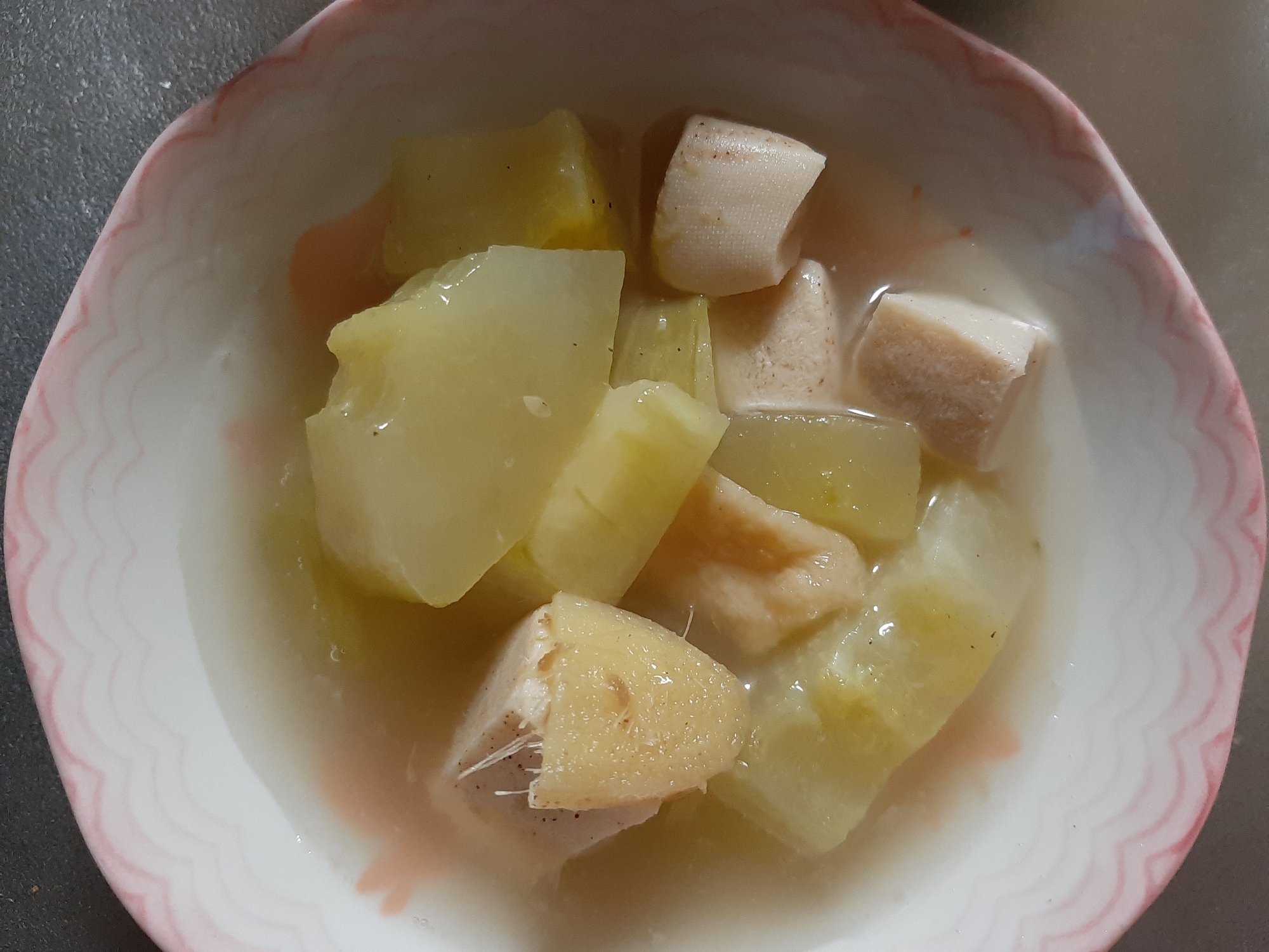瓜と高野豆腐の生姜煮
