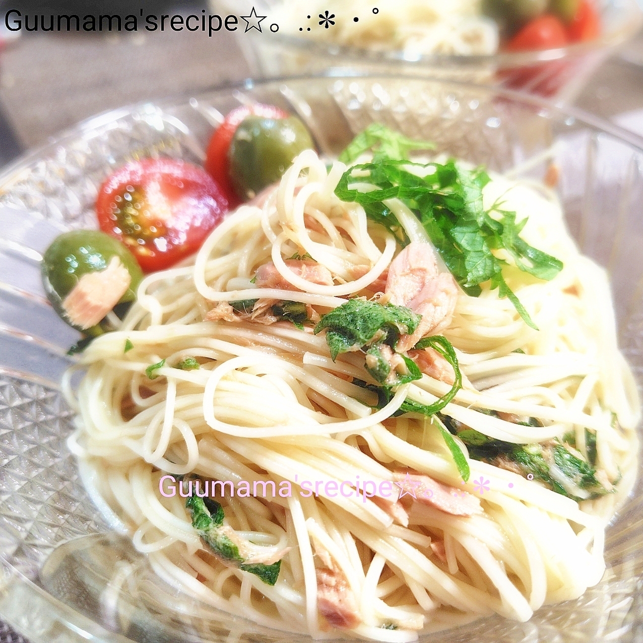 レモンでさっぱり♡簡単ランチ♡ツナと大葉のそうめん